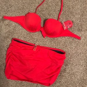 Victoria’s Secret Swim skirt and padded top 34D